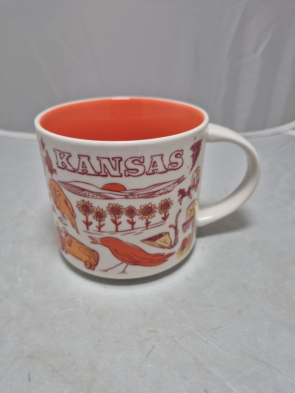 💥 Starbucks KANSAS Been There Series 14oz Coffee Mug Cup New